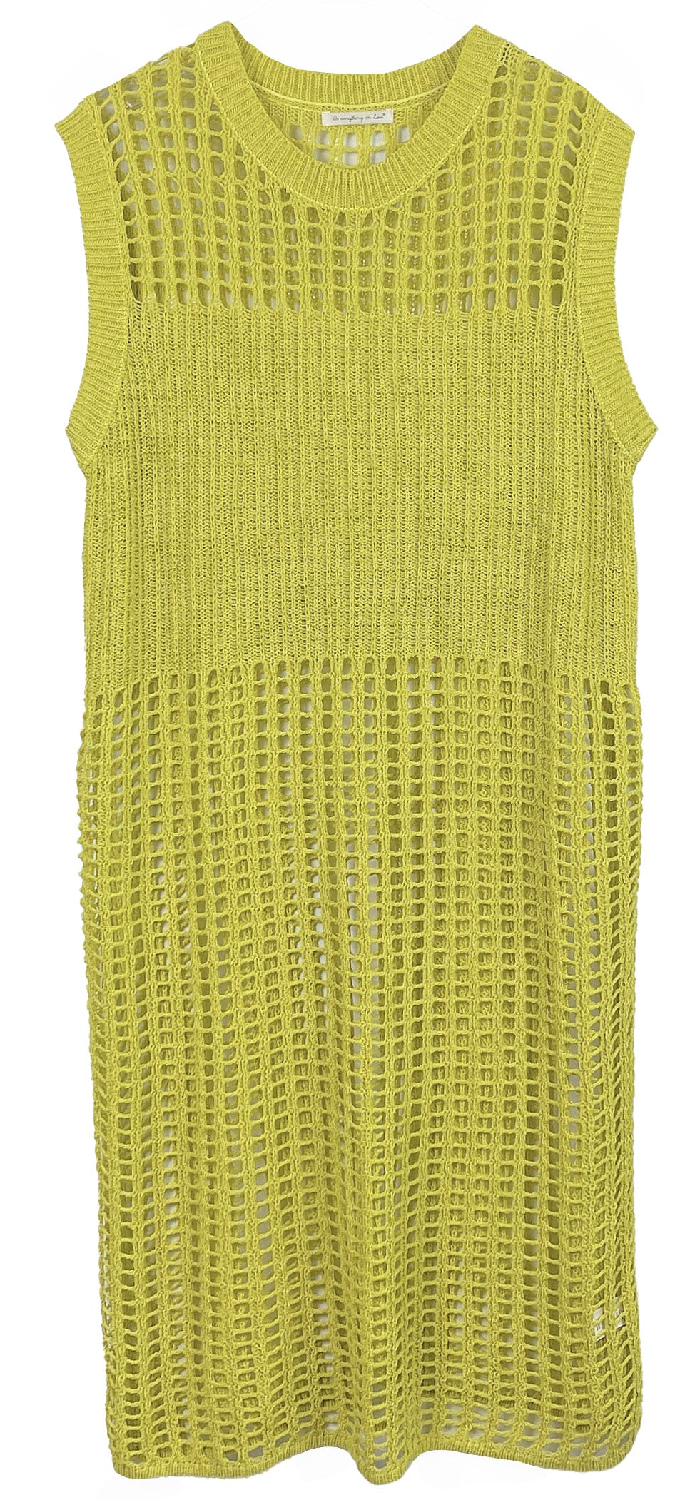 Chest Blocked Crochet Long Dress