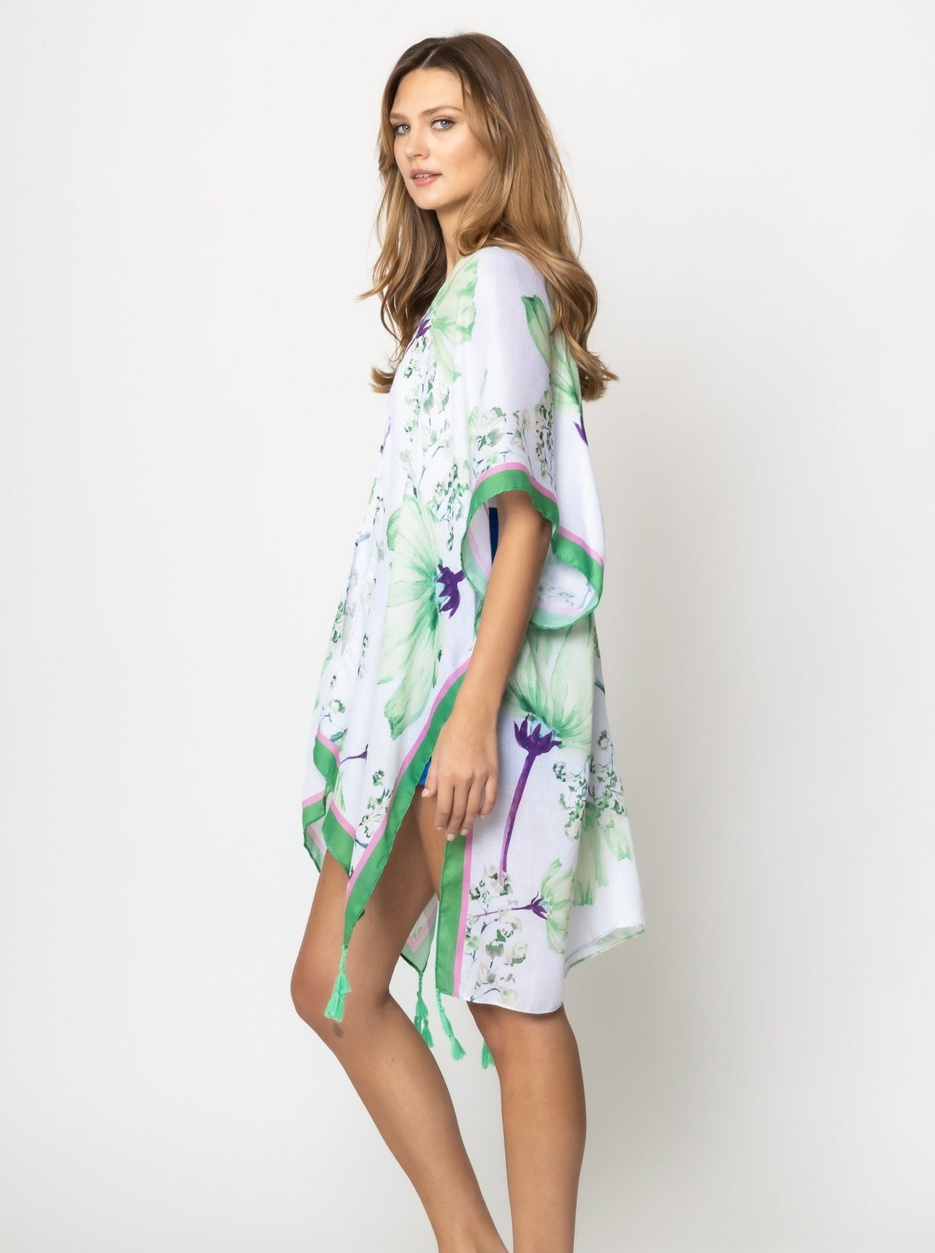 Floral Print Kimono