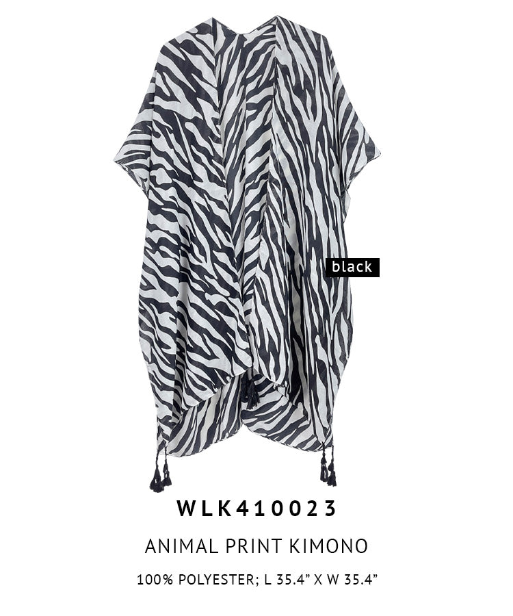 Animal Print Kimono
