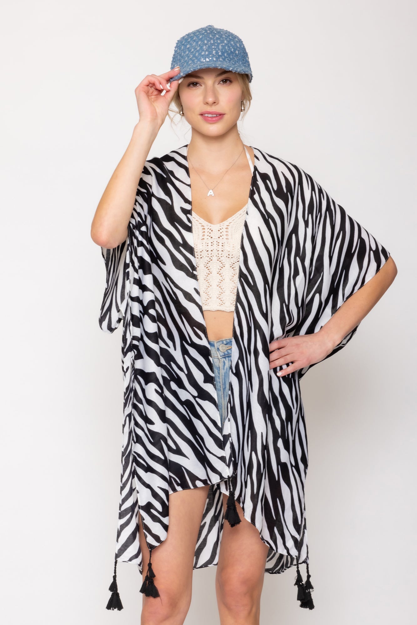 Animal Print Kimono