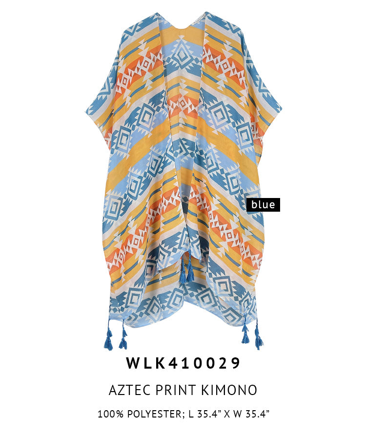 Aztec Print Kimono
