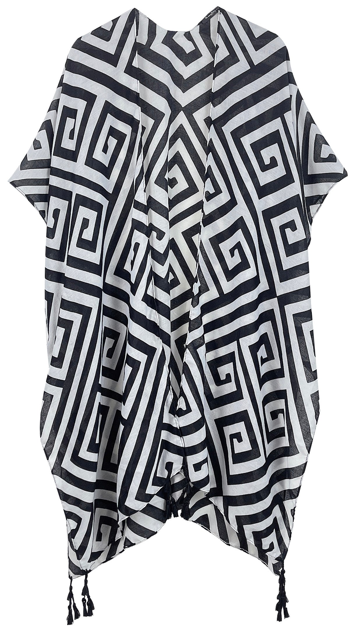 Geometric Print Kimono