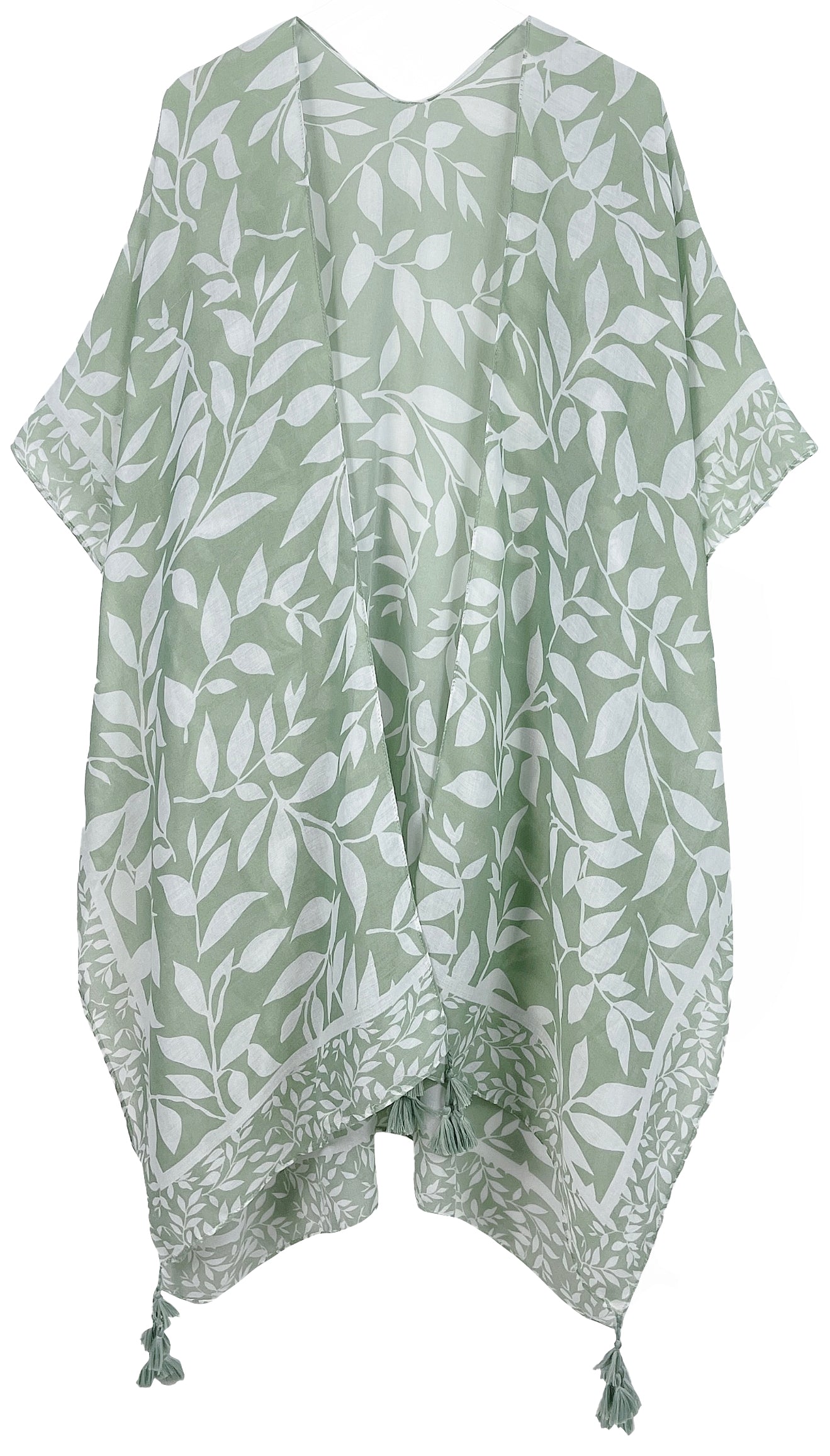 Leaf Print Kimono