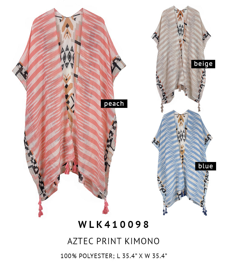 Aztec Print Kimono