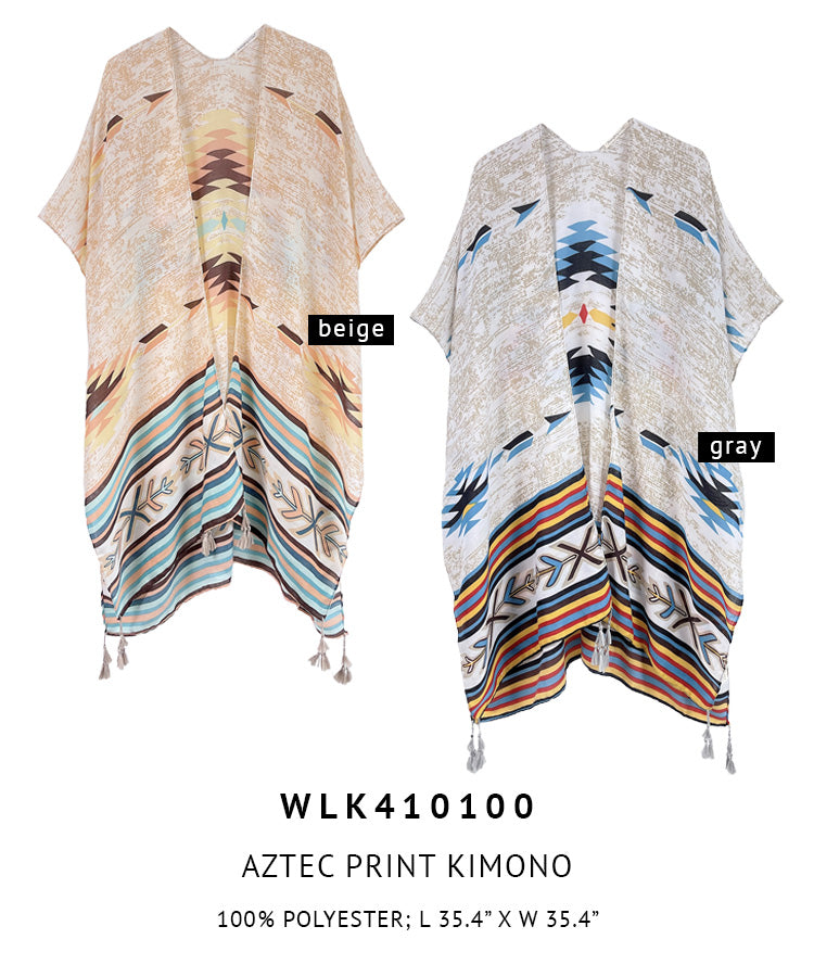 Aztec Print Kimono