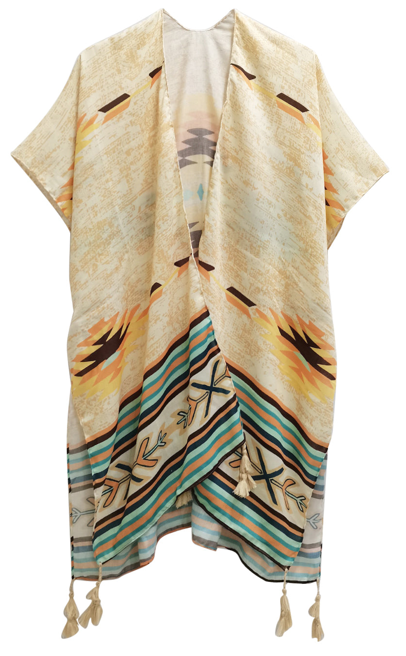Aztec Print Kimono