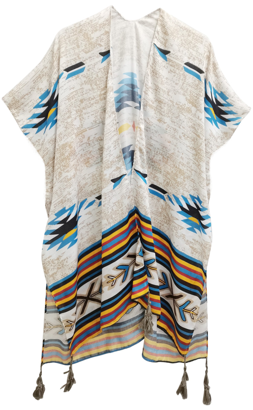 Aztec Print Kimono