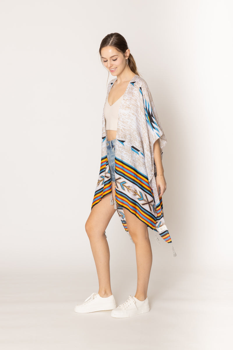Aztec Print Kimono