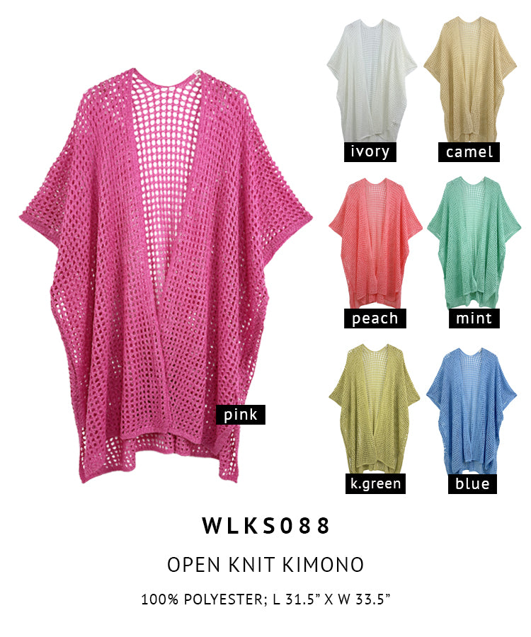 Open Knit Kimono
