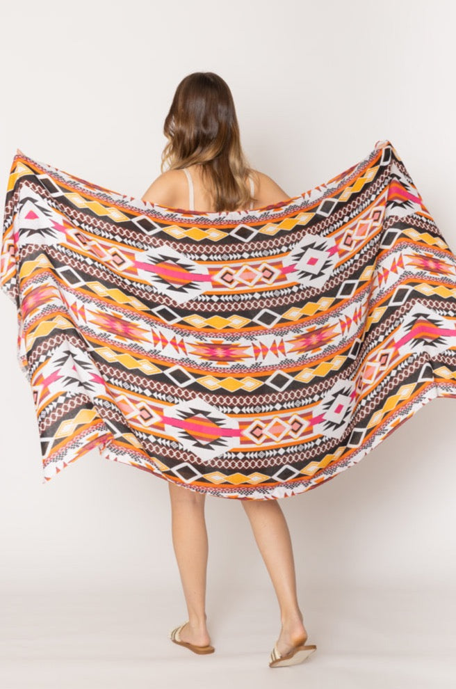 Aztec Print Scarf