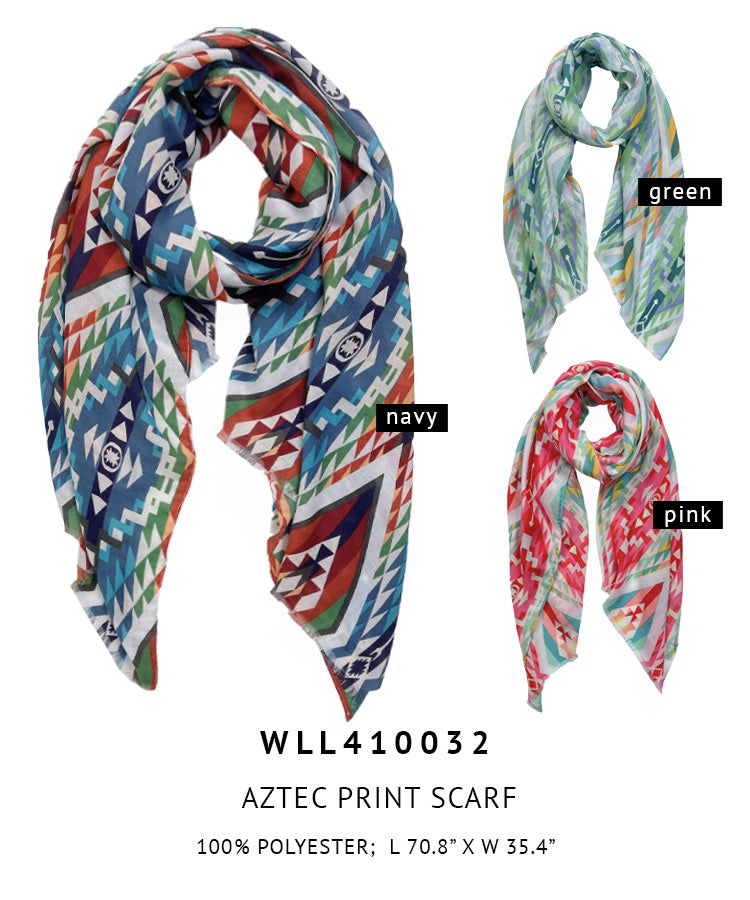 Aztec Print Scarf