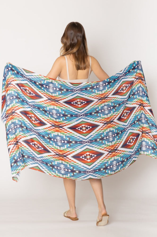 Aztec Print Scarf
