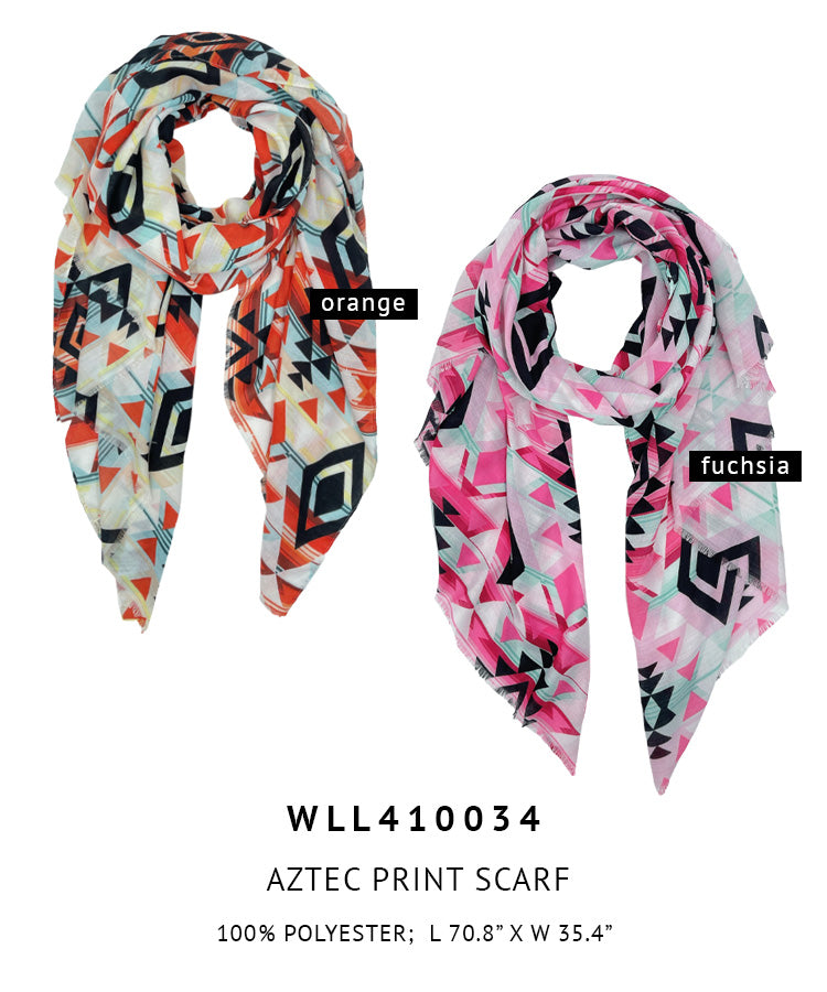 Aztec Print Scarf