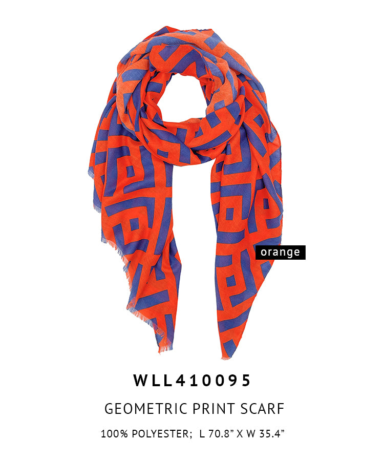 Geometric Print Scarf