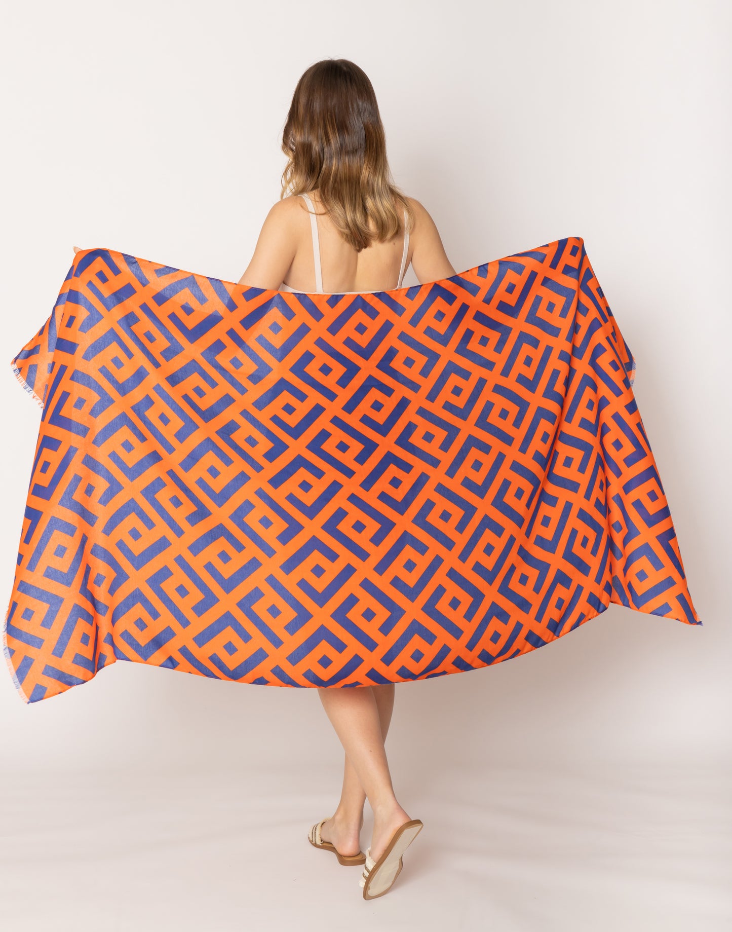 Geometric Print Scarf
