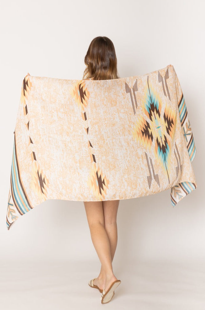 Aztec Print Scarf