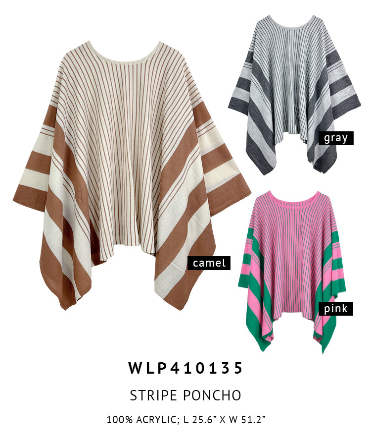 Stripe Poncho