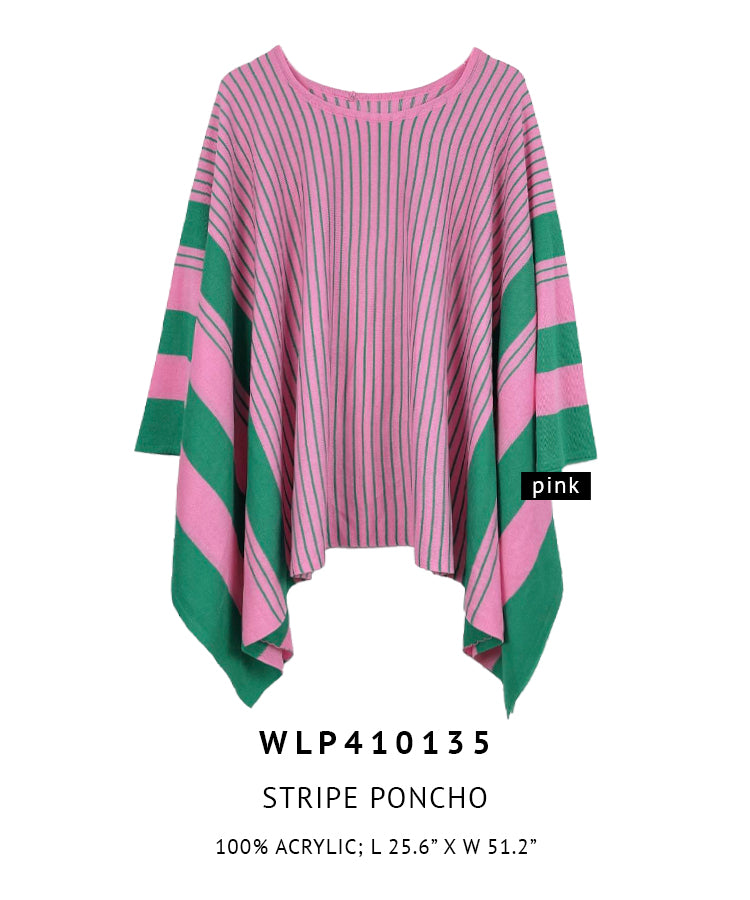 Stripe Poncho