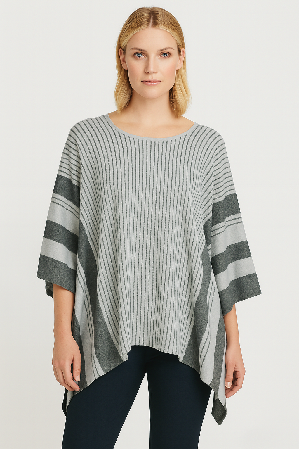 Stripe Poncho