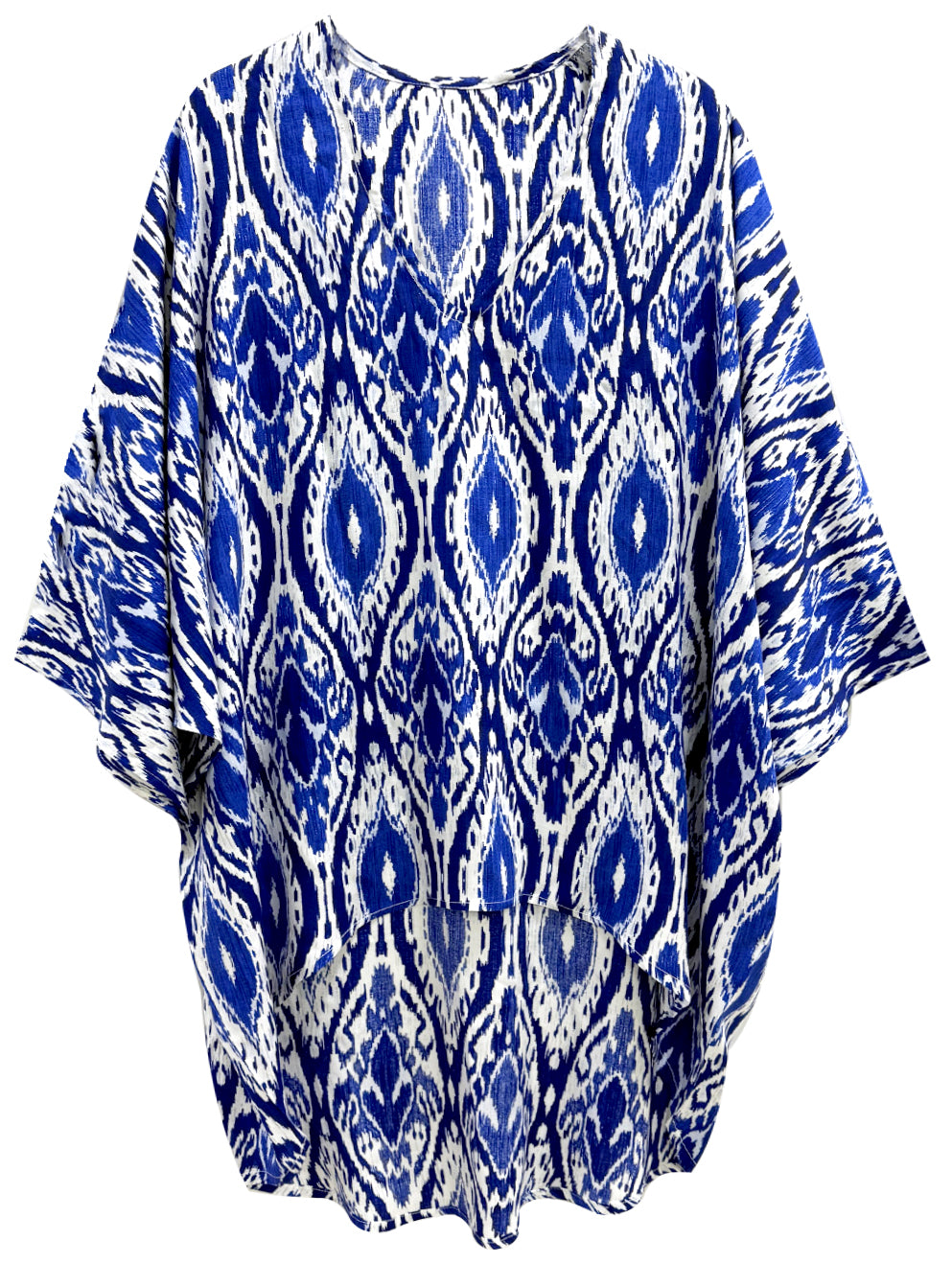 Ikat Hi-Lo Tunic Poncho