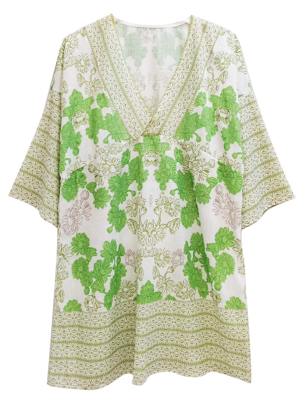 Flower Print Poncho