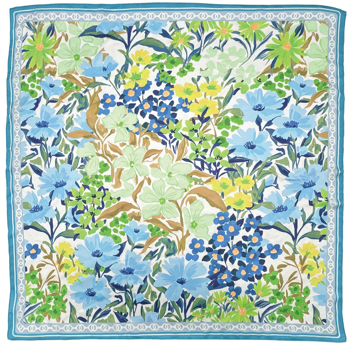 Floral Print Square Scarf