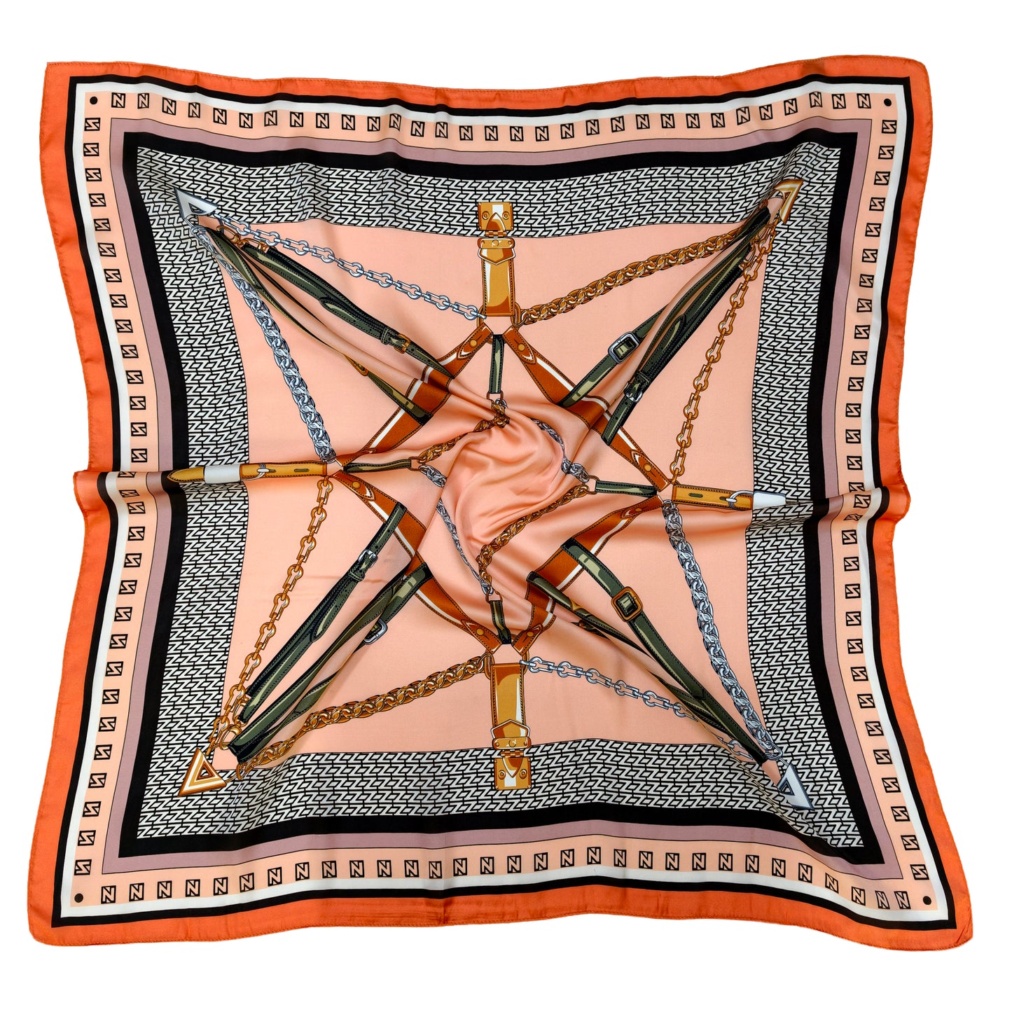Harness Star Print Square Scarf