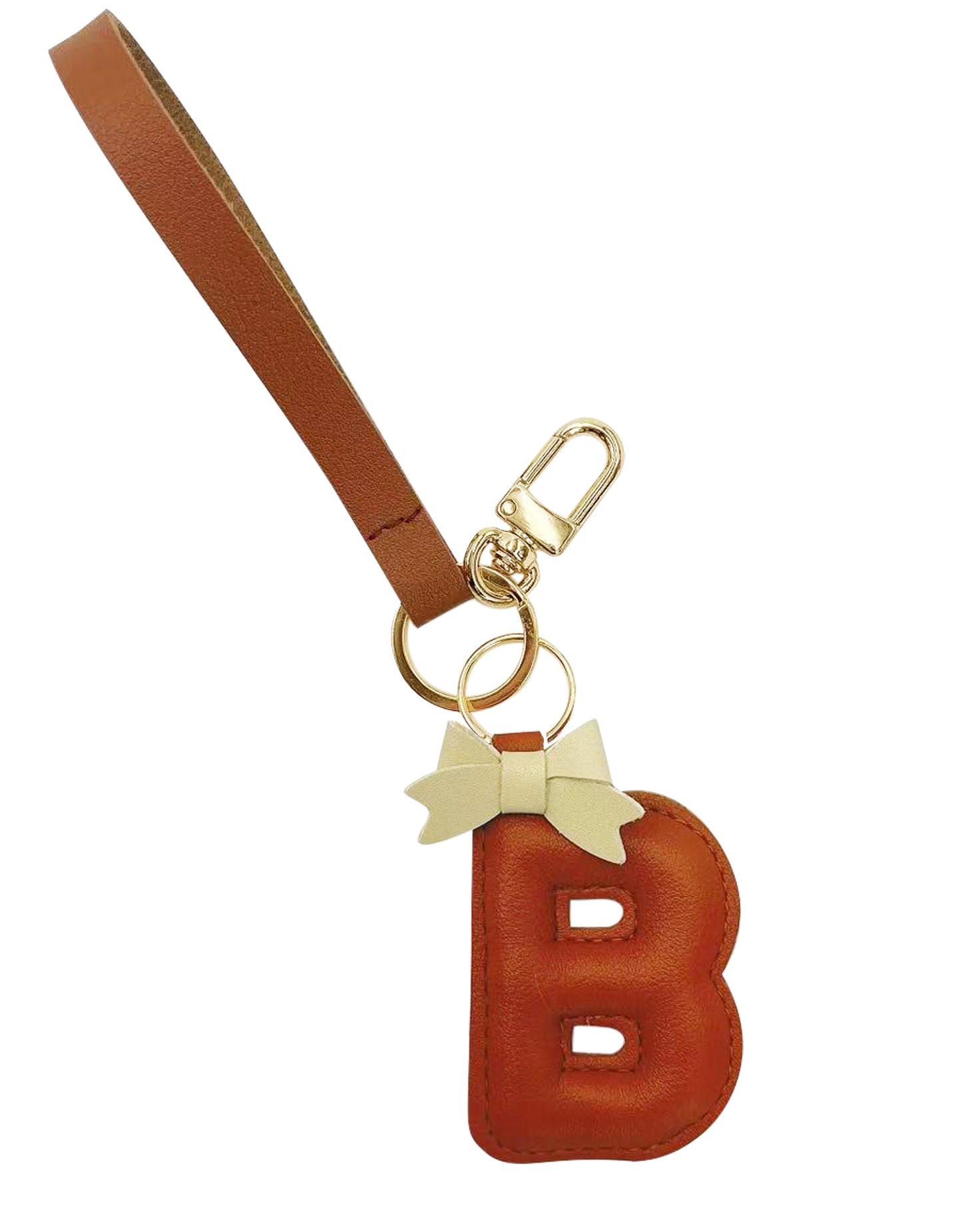 Bow Alphabet Key Chain