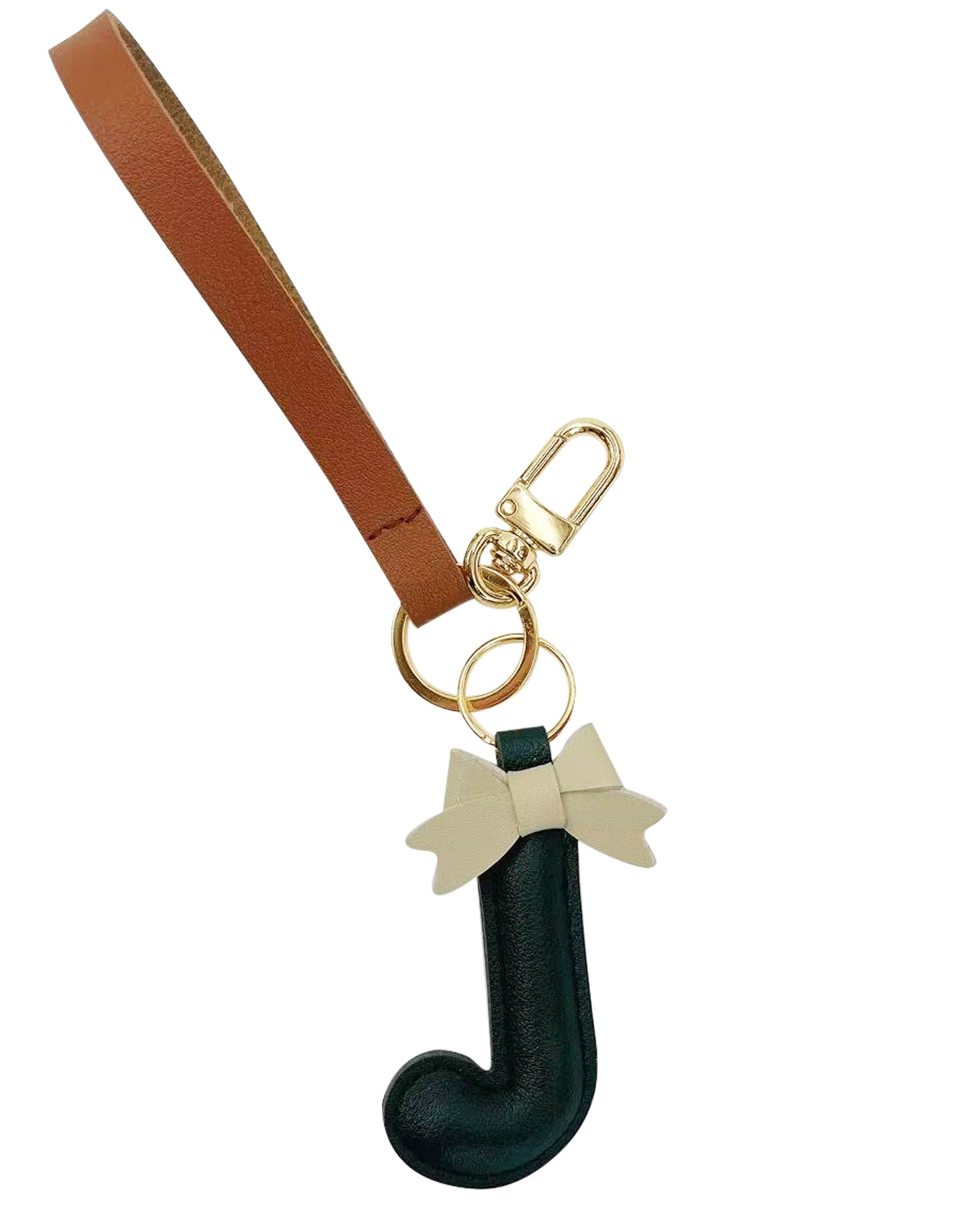 Bow Alphabet Key Chain