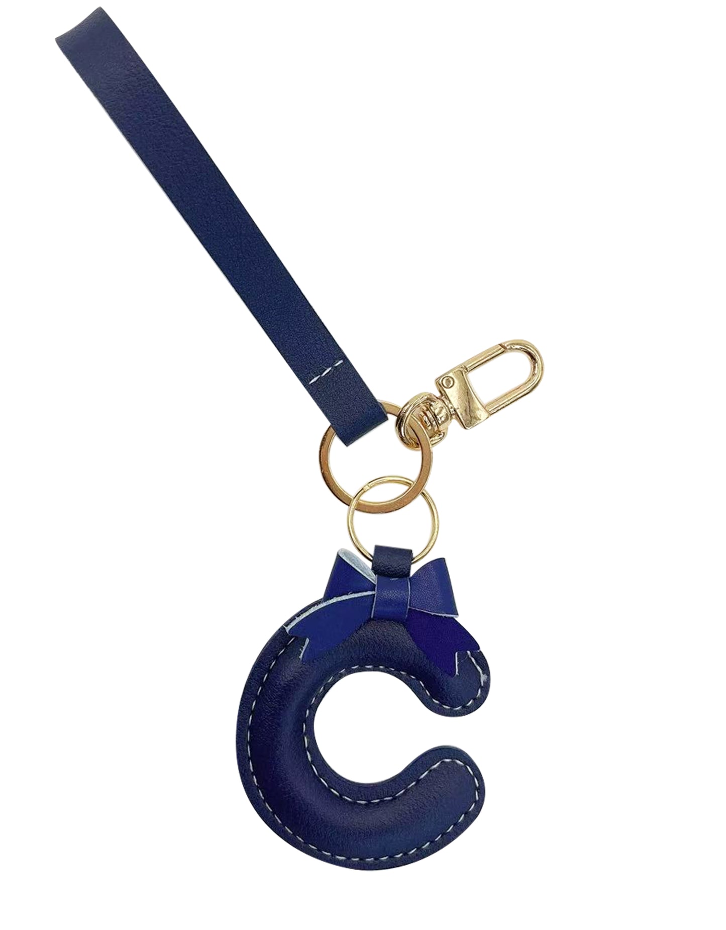 Bow Alphabet Key Chain
