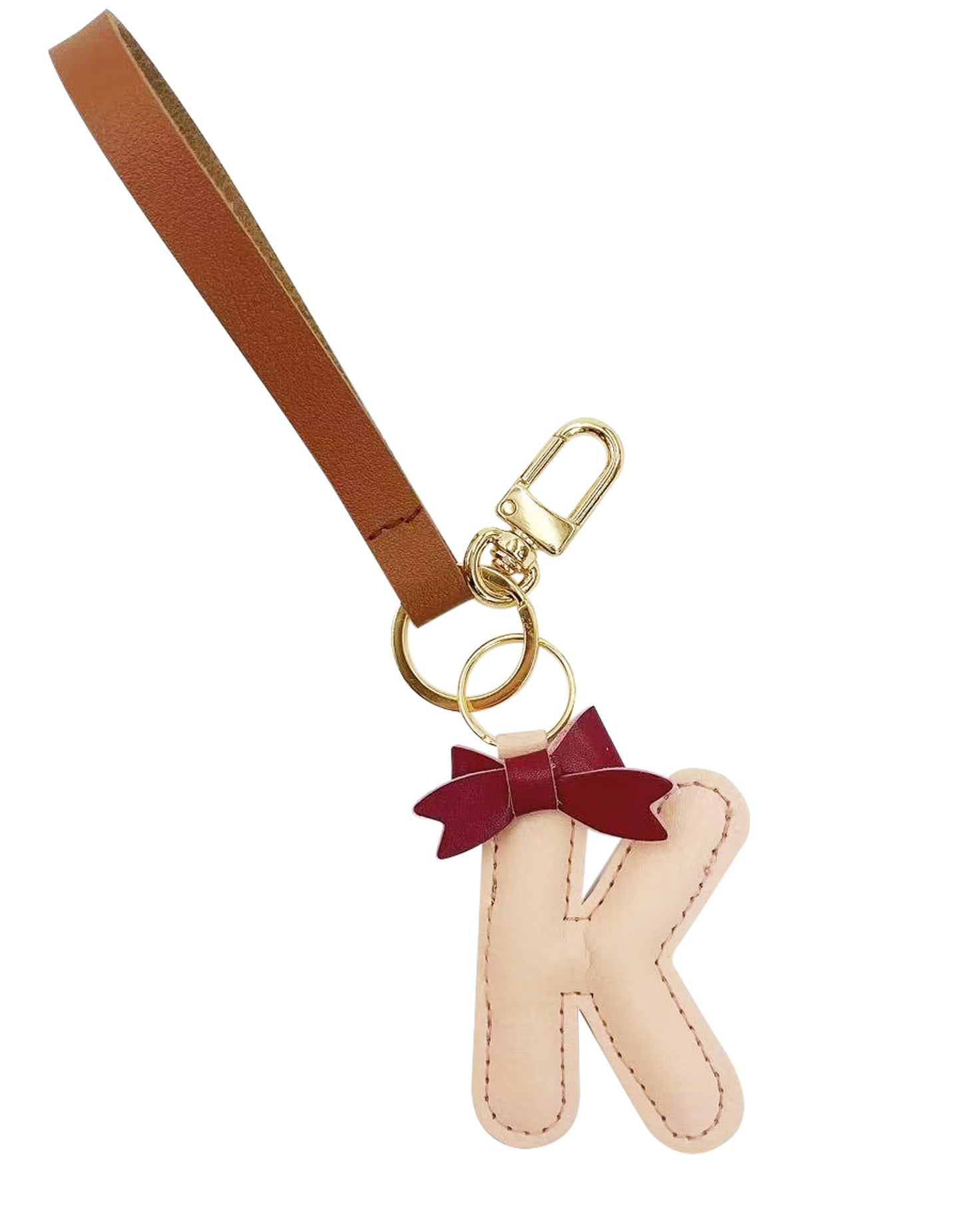 Bow Alphabet Key Chain