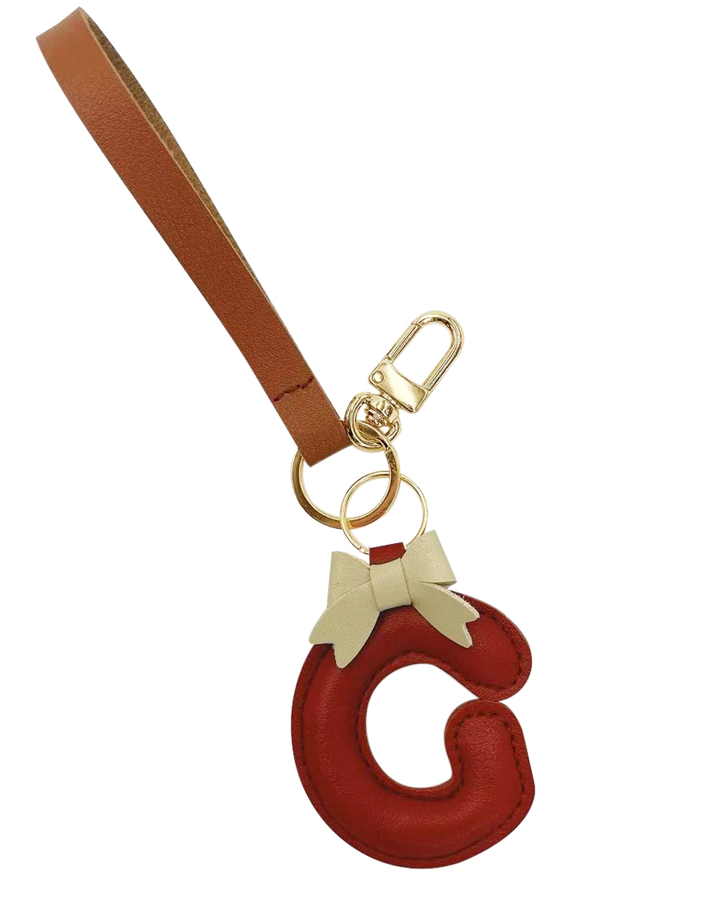 Bow Alphabet Key Chain