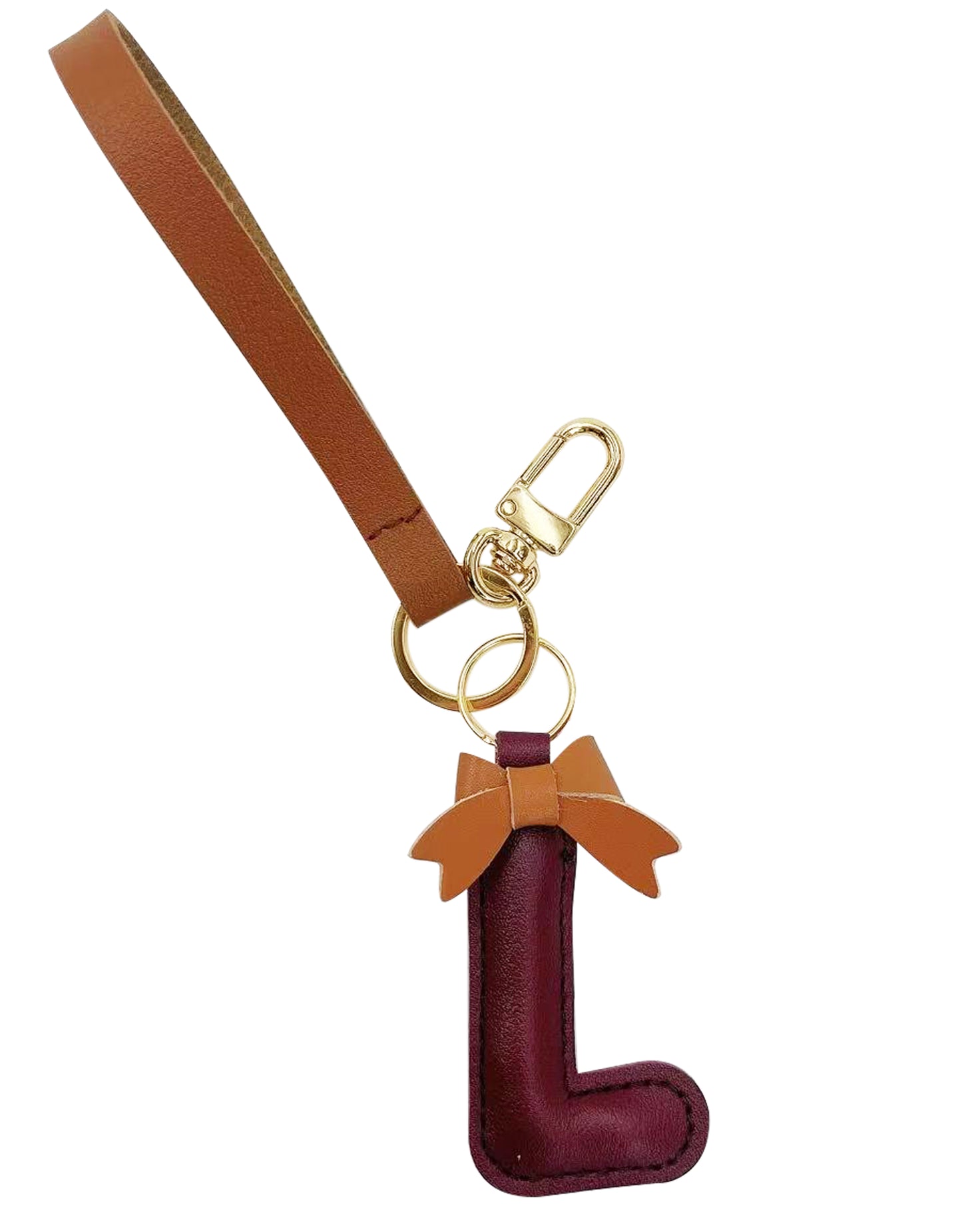 Bow Alphabet Key Chain