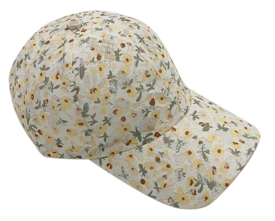 Floral Patterned Baseball Cap