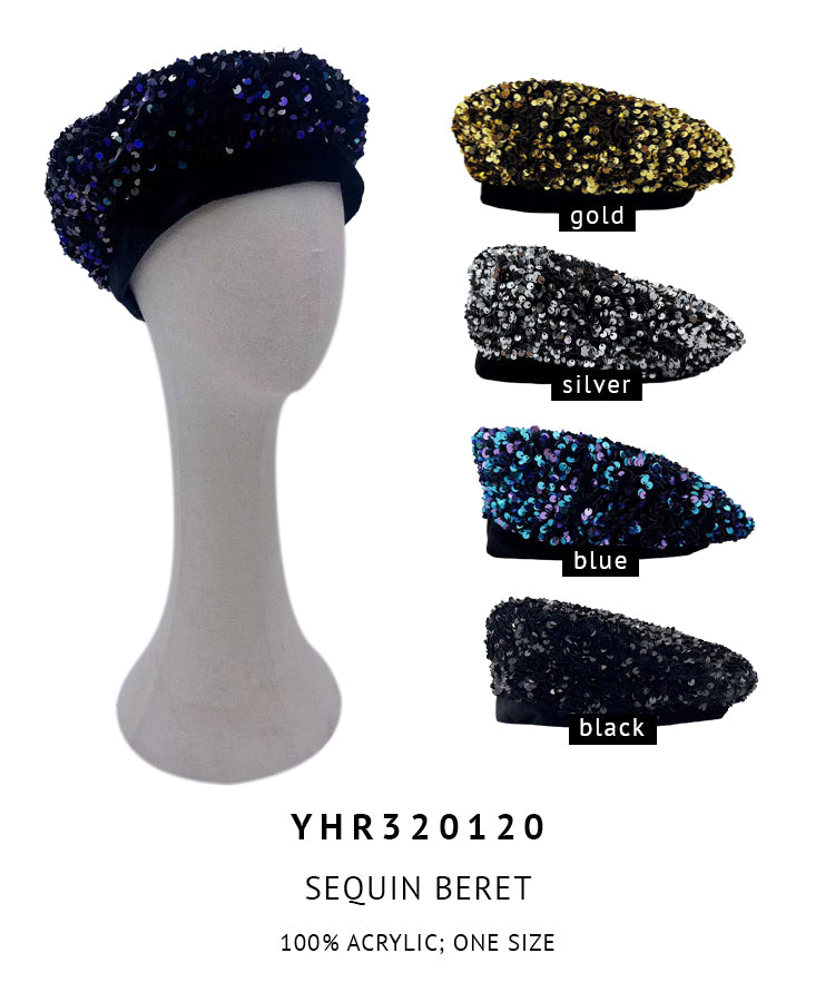 Sequin Beret