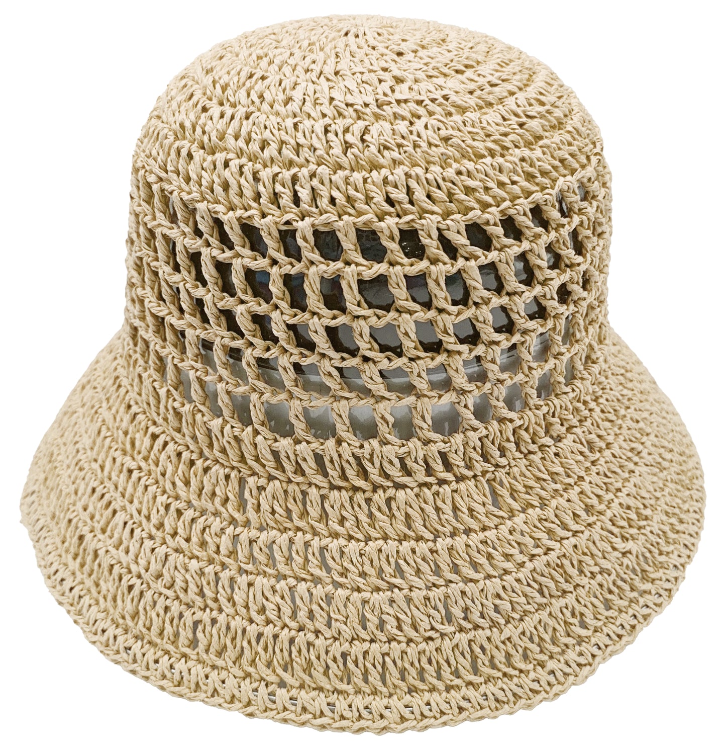 Solid Straw Bucket Hat