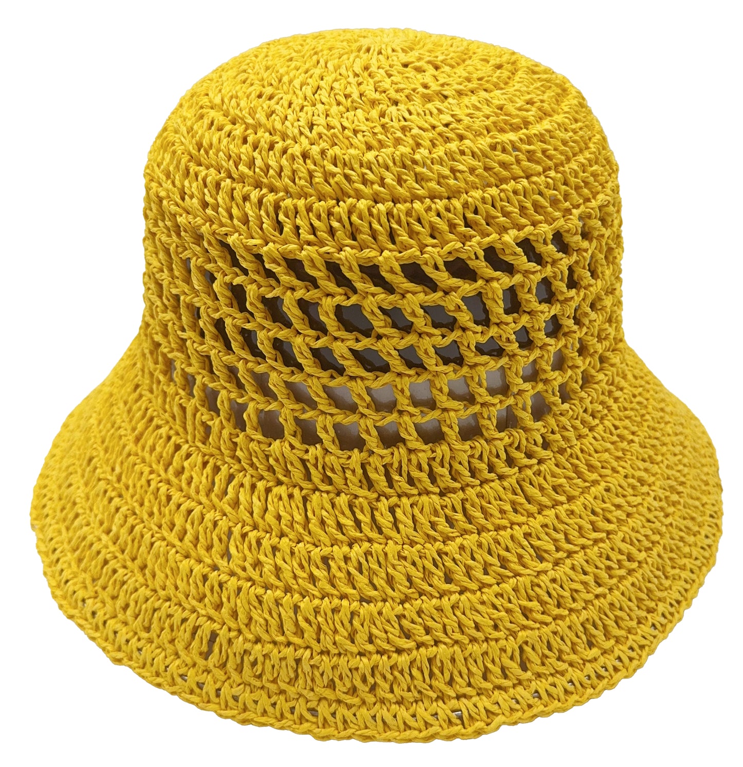 Solid Straw Bucket Hat