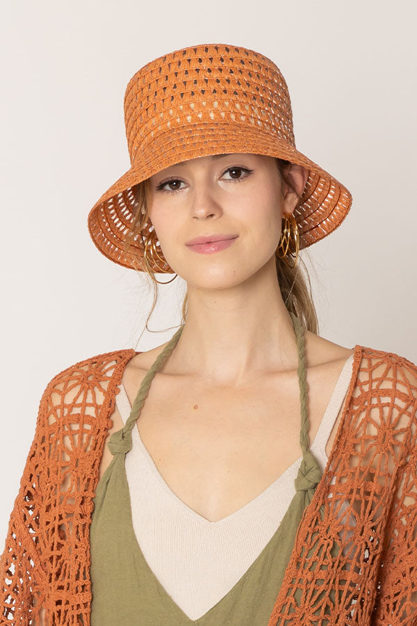 Straw Bucket Hat