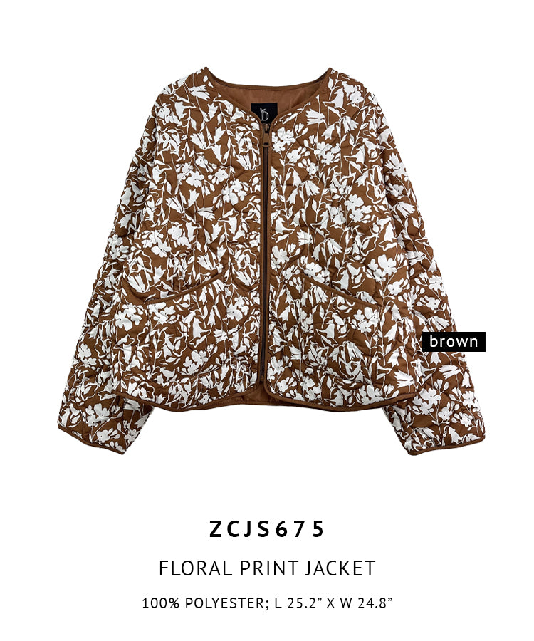 Floral Print Jacket