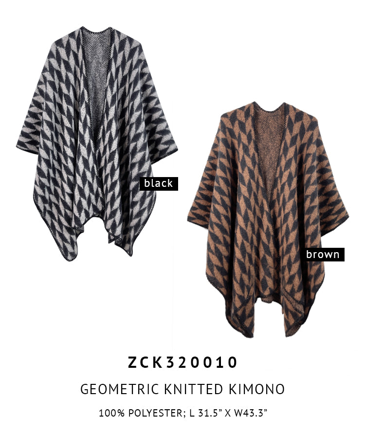 Geometric Knitted Kimono