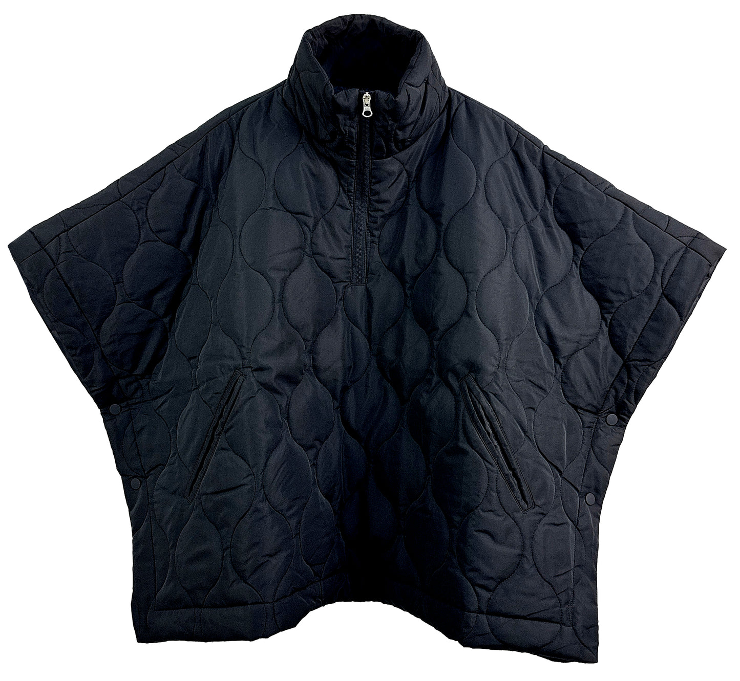 Quilted Puffer Poncho