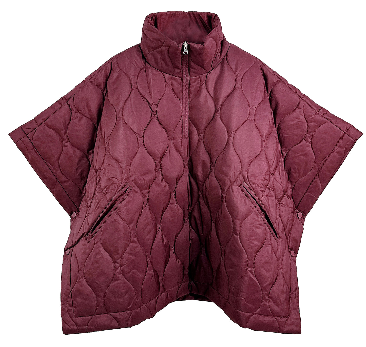 Quilted Puffer Poncho