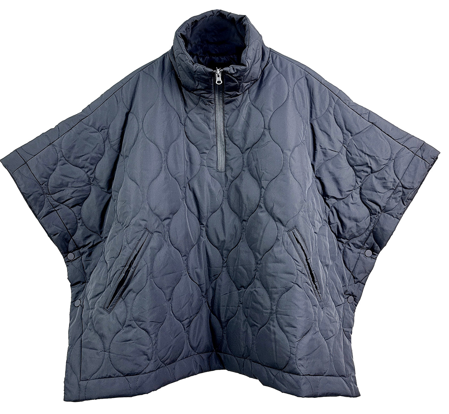 Quilted Puffer Poncho