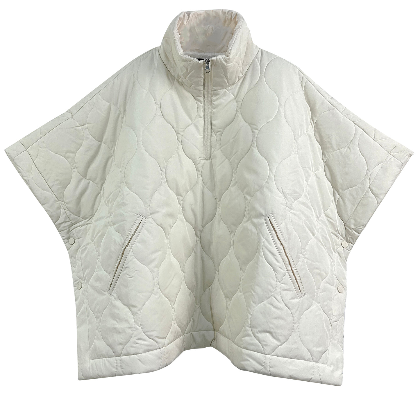 Quilted Puffer Poncho