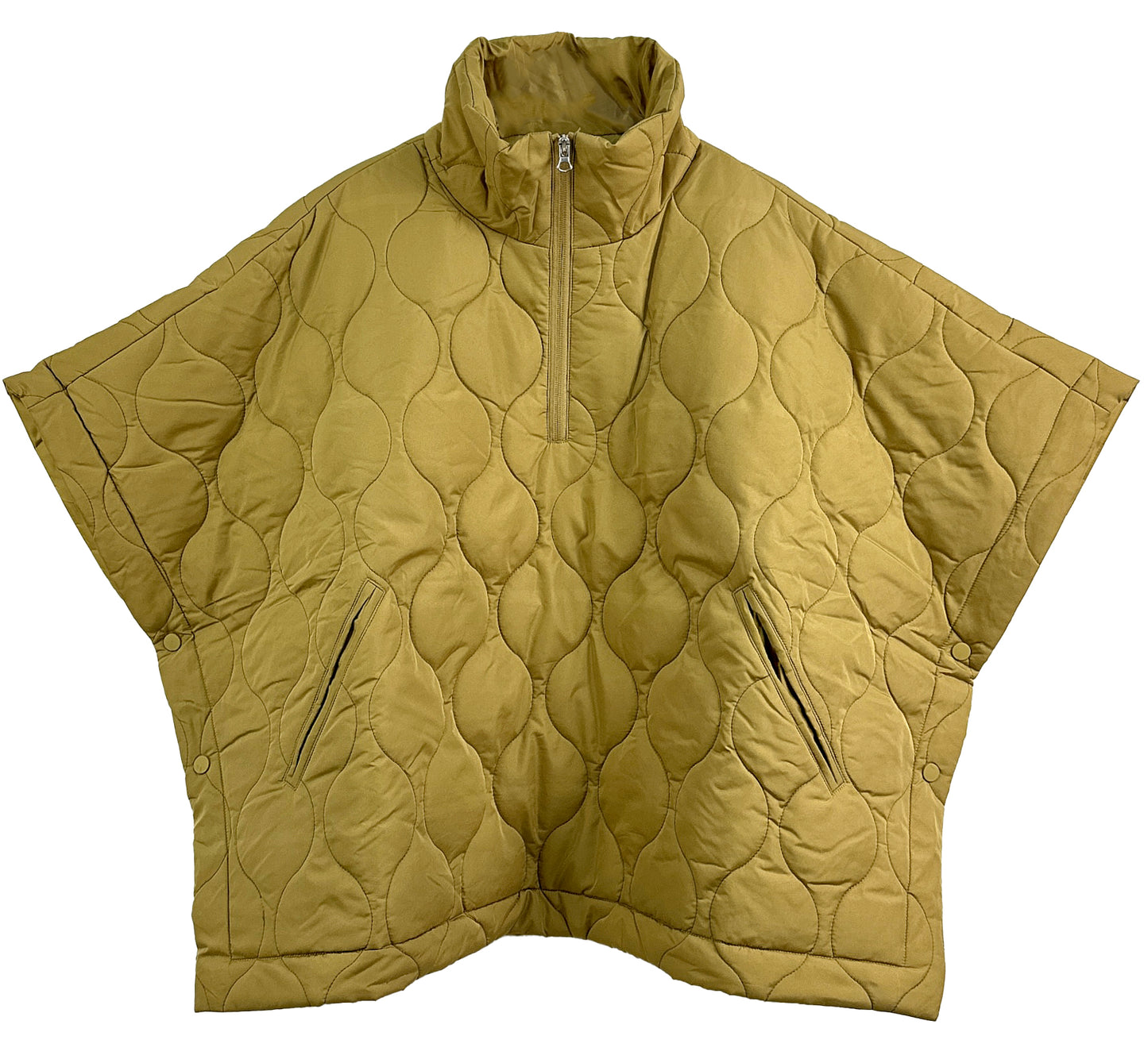 Quilted Puffer Poncho