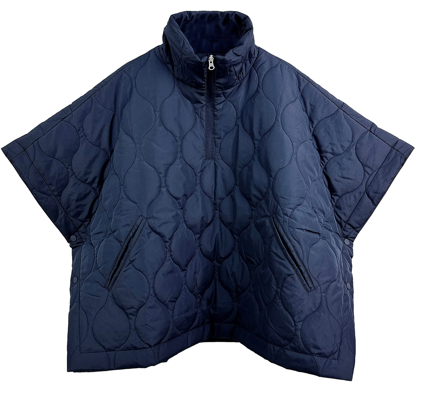 Quilted Puffer Poncho