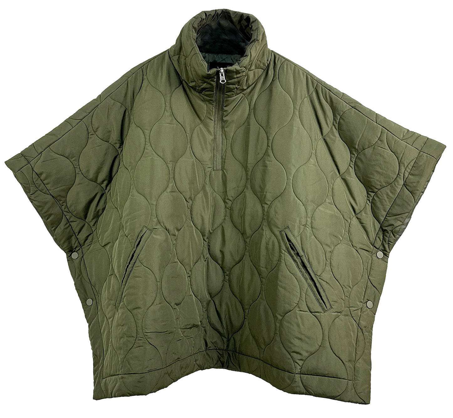 Quilted Puffer Poncho