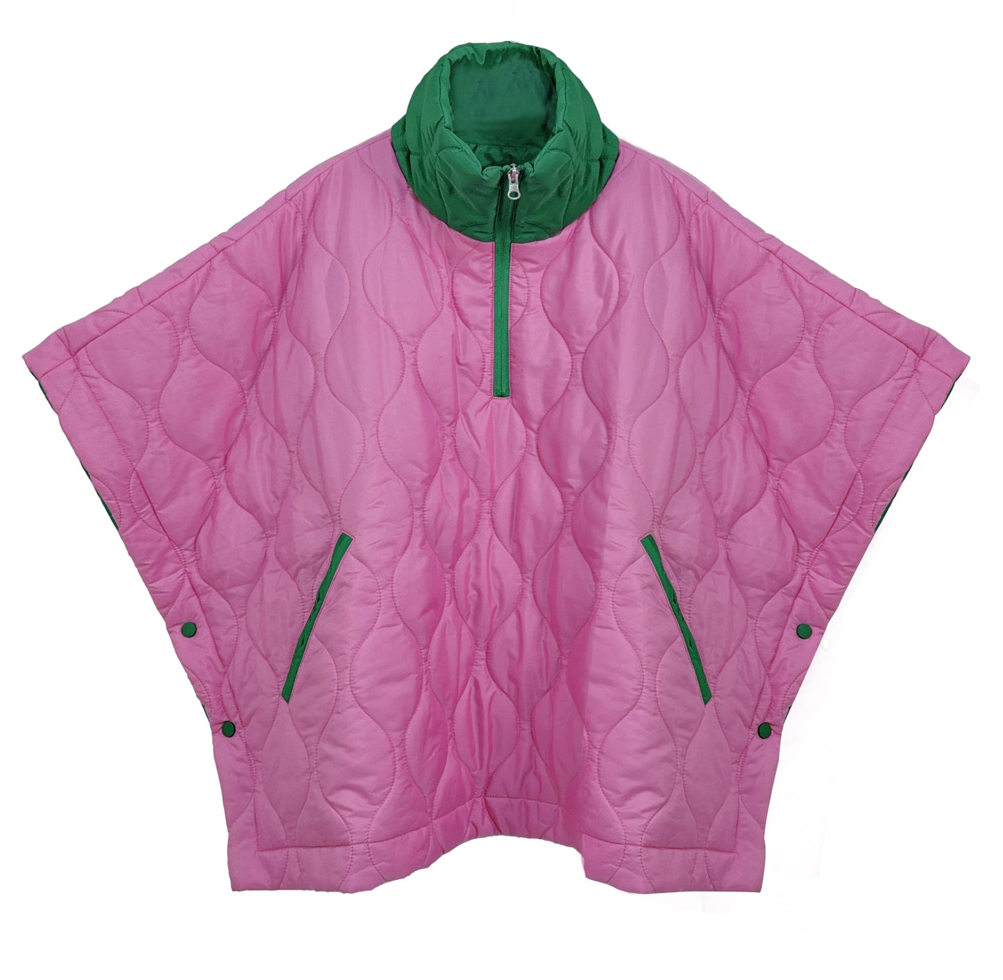 Quilted Puffer Poncho
