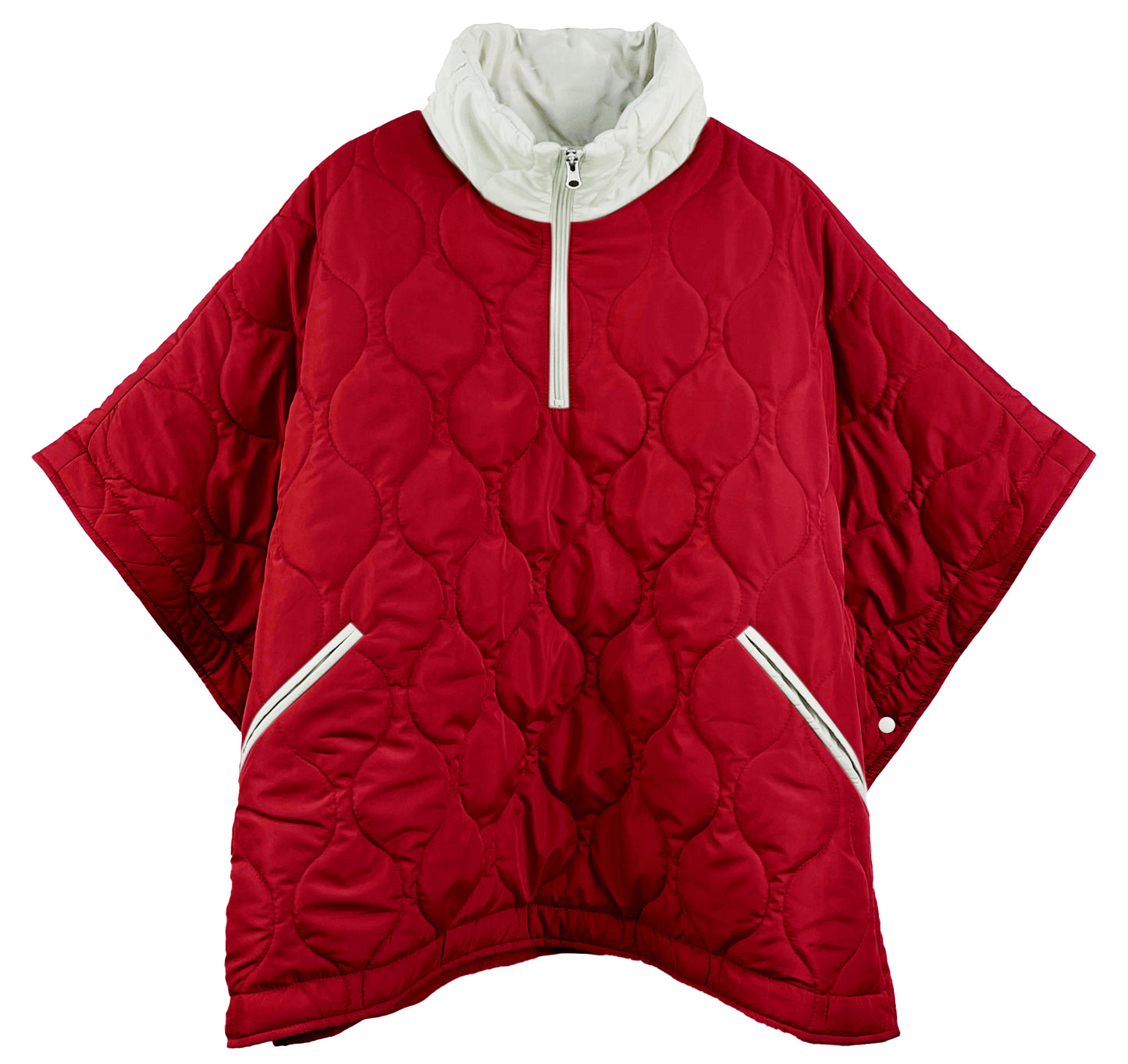 Quilted Puffer Poncho