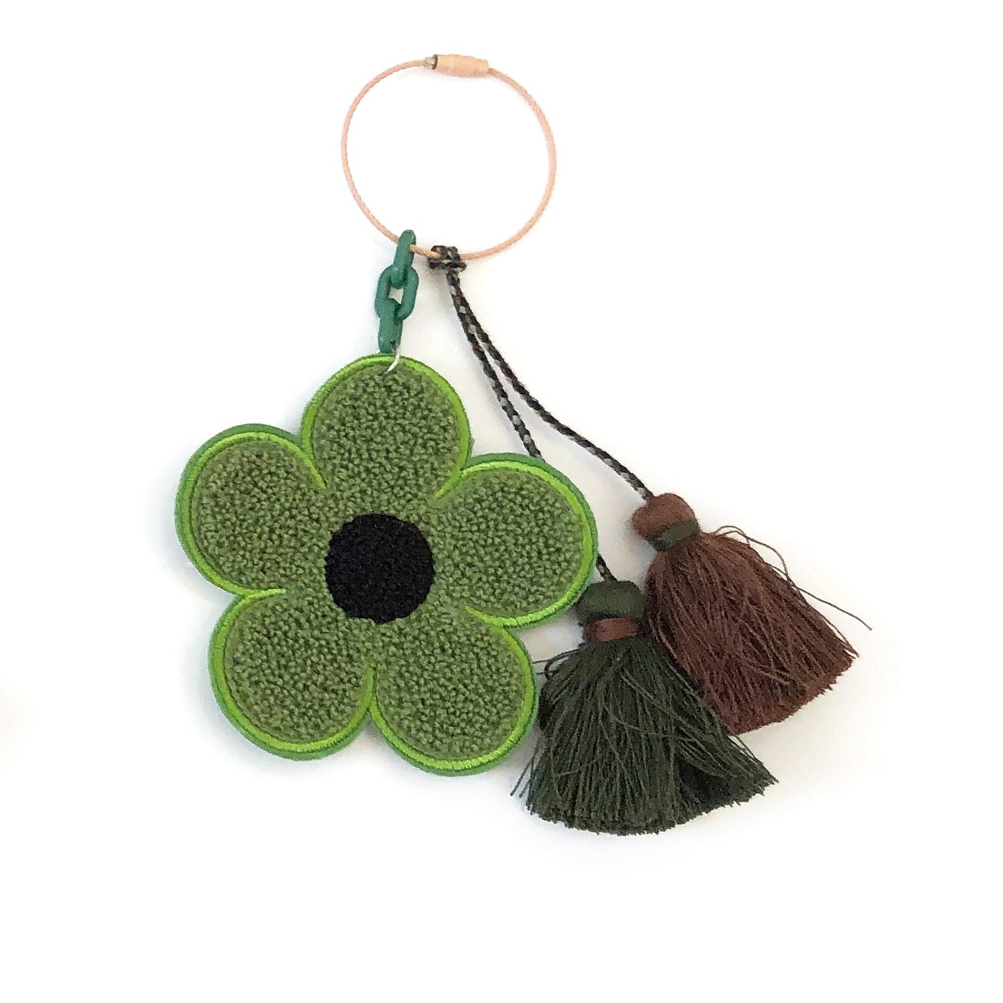Flower Patch Tassel Keychain